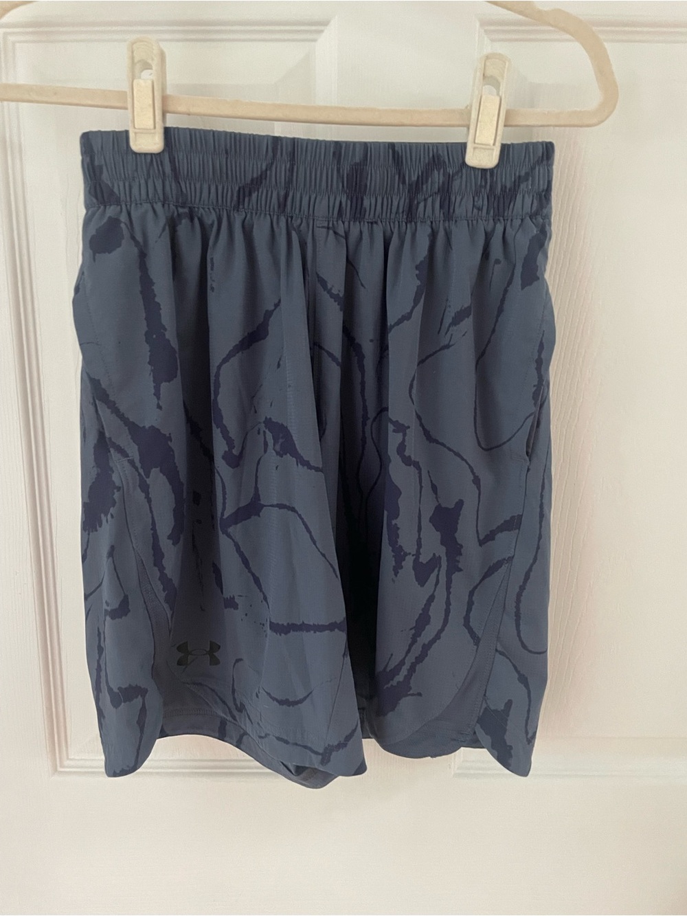 Under Armour Blue Patterned Athletic Shorts
